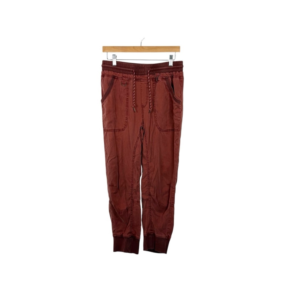 Pilcro Anthropologie Women’s Mallory Utility Joggers in Burgundy Size S